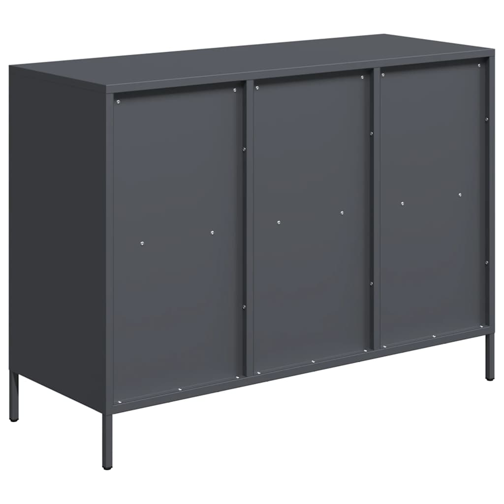 skænk 101,5x39x73,5 cm koldvalset stål antracitgrå