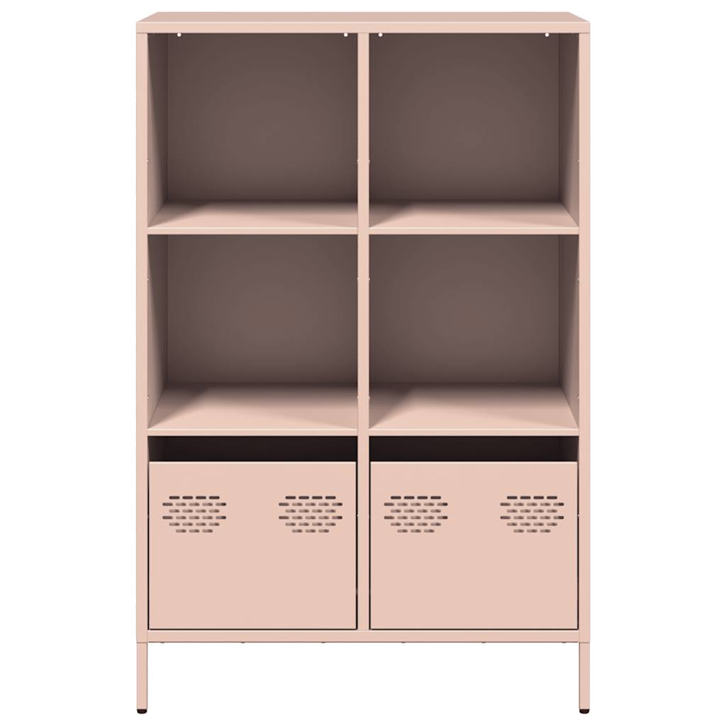 skab 68x39x103,5 cm stål lyserød