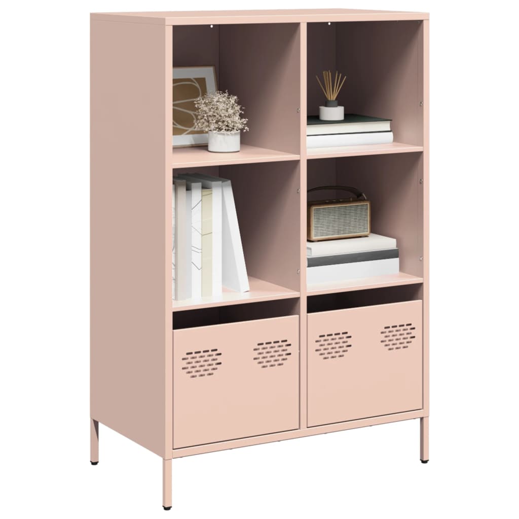 skab 68x39x103,5 cm stål lyserød