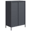 skab 68x39x103,5 cm stål antracitgrå