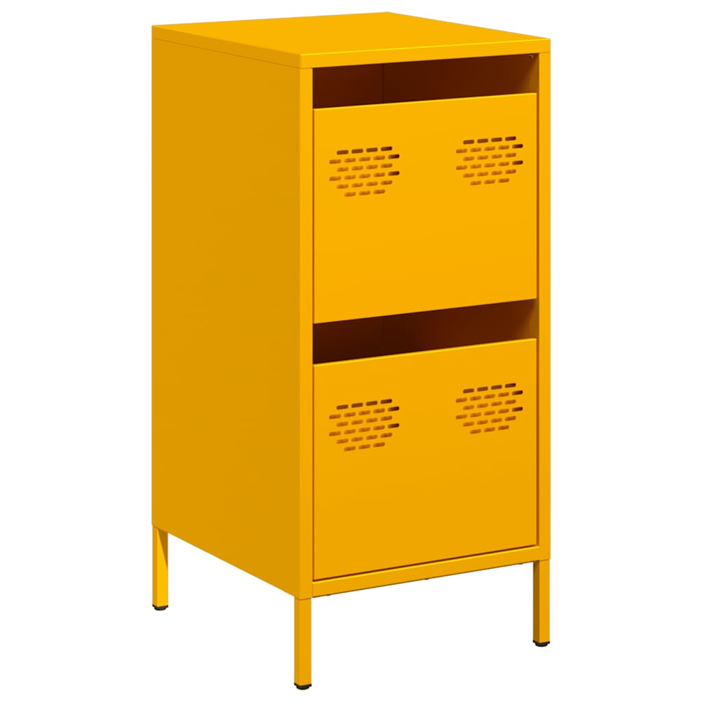 skab 35x39x73,5 cm koldvalset stål sennepsgul