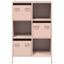 skab 68x39x103,5 cm stål lyserød