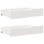 sengeramme uden madras 90x200 cm massivt fyrretræ hvid
