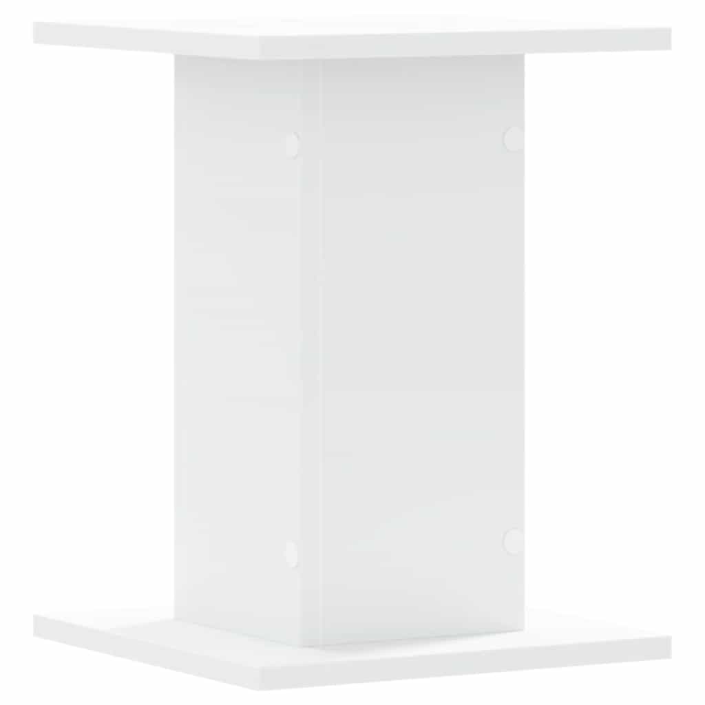 højtalerstativer 2 stk. 30x30x40 cm konstrueret træ hvid