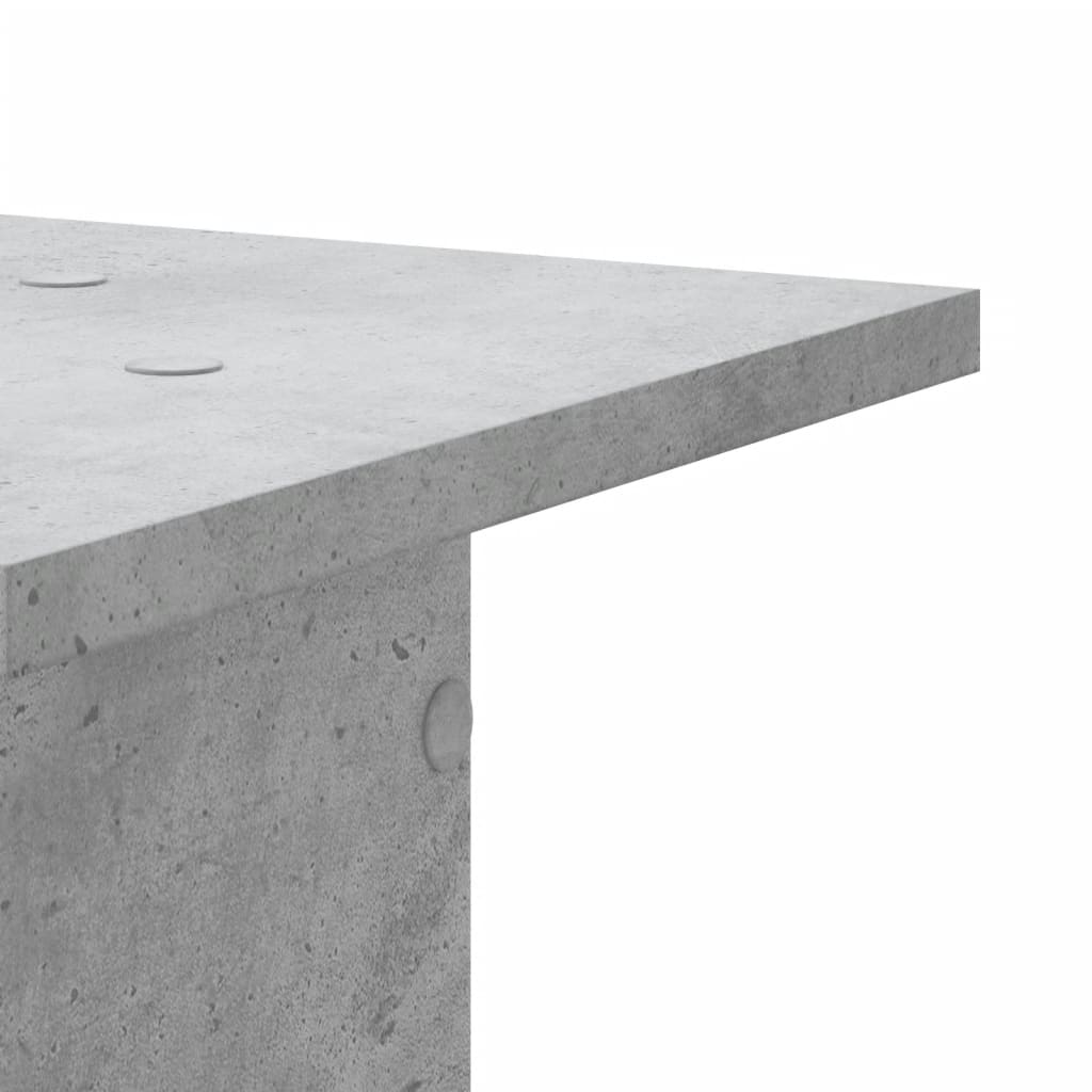 højtalerstativer 2 stk. 30x30x40 cm konstrueret træ betongrå