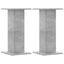 højtalerstativer 2 stk. 30x30x60 cm konstrueret træ betongrå
