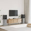 højtalerstativer 2 stk. 30x30x60 cm konstrueret træ betongrå
