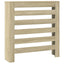radiatorskjuler 78x20x82 cm konstrueret træ sonoma-eg