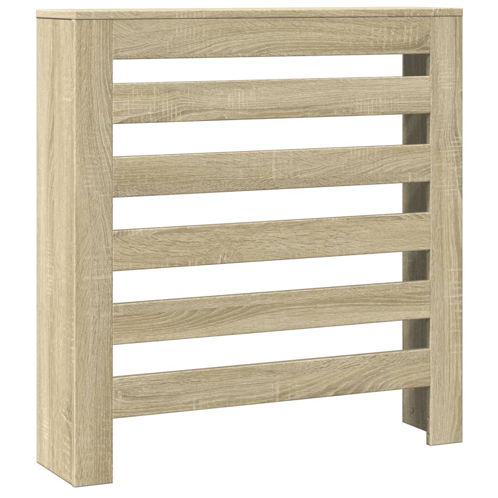 radiatorskjuler 78x20x82 cm konstrueret træ sonoma-eg