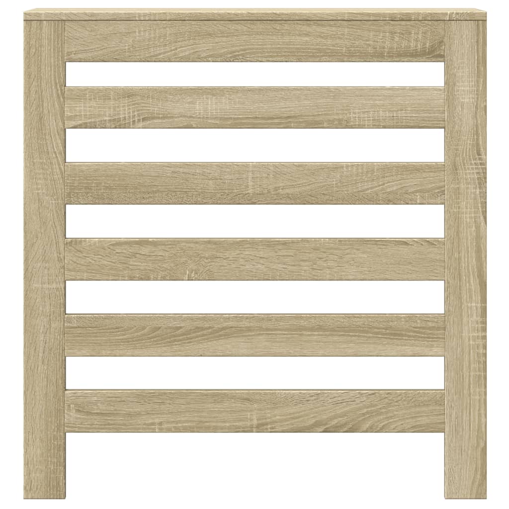 radiatorskjuler 78x20x82 cm konstrueret træ sonoma-eg