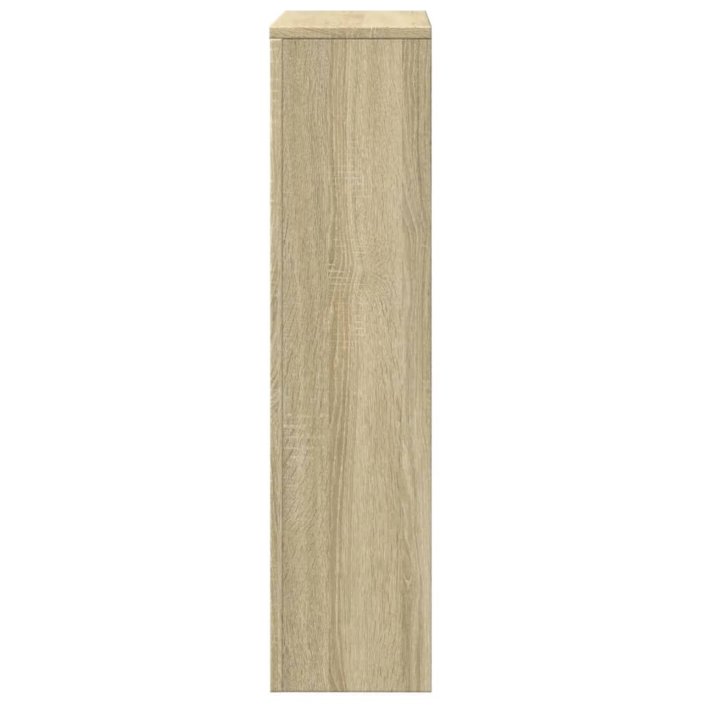 radiatorskjuler 78x20x82 cm konstrueret træ sonoma-eg