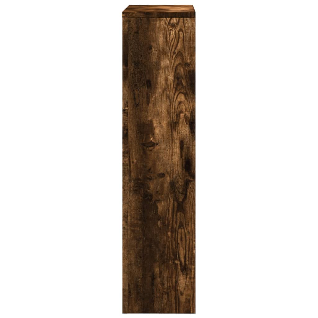 radiatorskjuler 78x20x82 cm konstrueret træ røget egetræsfarve