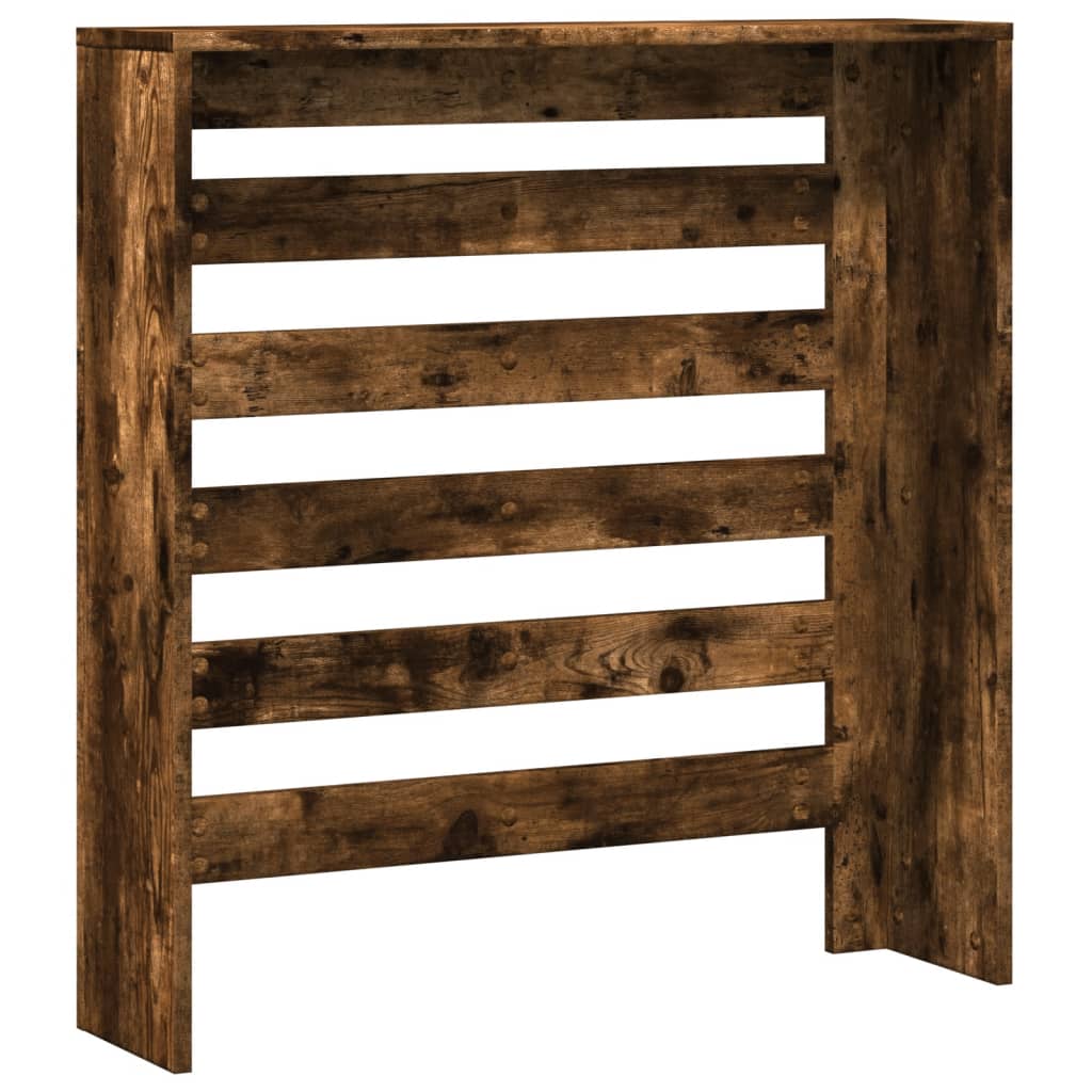 radiatorskjuler 78x20x82 cm konstrueret træ røget egetræsfarve
