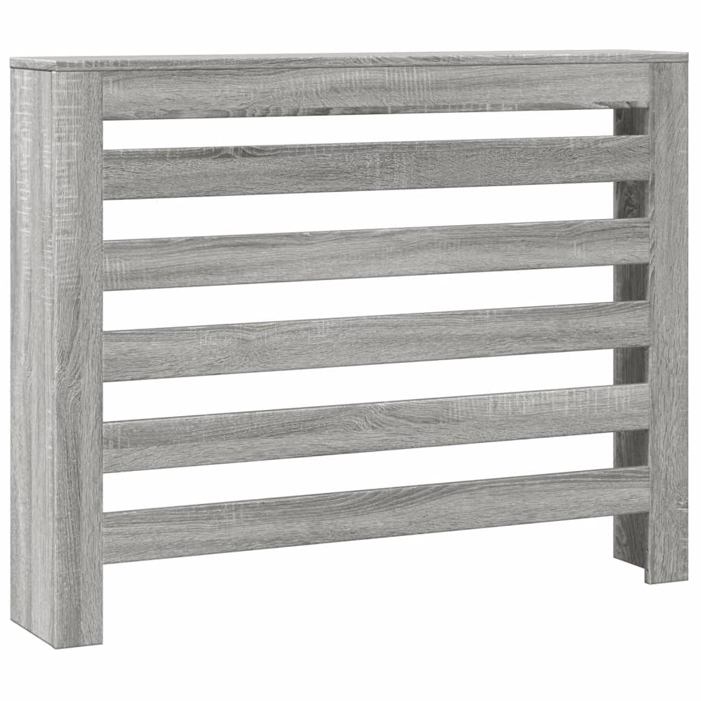 radiatorskjuler 104x20x82 cm konstrueret træ grå sonoma-eg