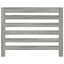 radiatorskjuler 104x20x82 cm konstrueret træ grå sonoma-eg