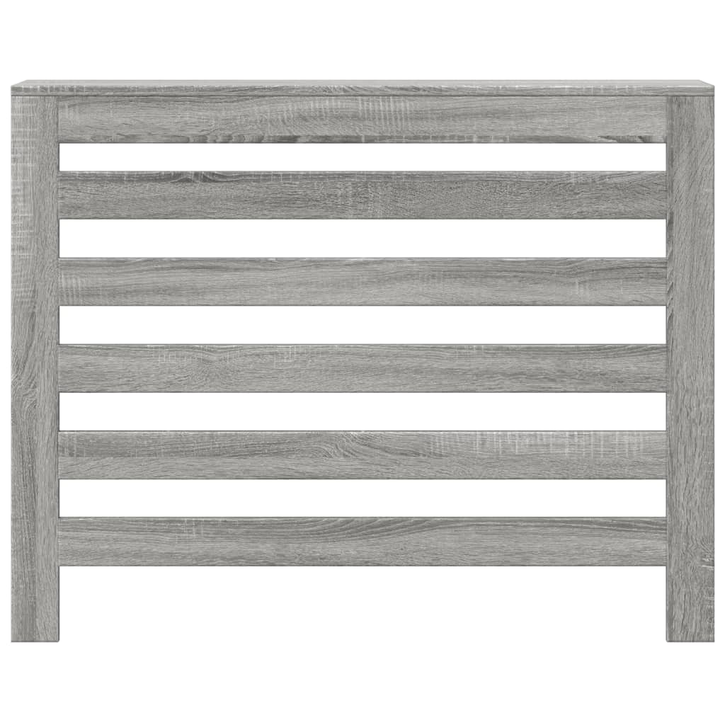 radiatorskjuler 104x20x82 cm konstrueret træ grå sonoma-eg