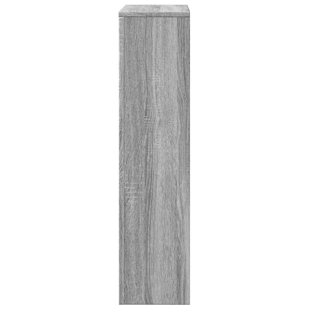radiatorskjuler 104x20x82 cm konstrueret træ grå sonoma-eg
