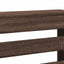 radiatorskjuler 104x20x82 cm konstrueret træ brun egetræ