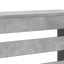radiatorskjuler 149x20x82 cm konstrueret træ betongrå