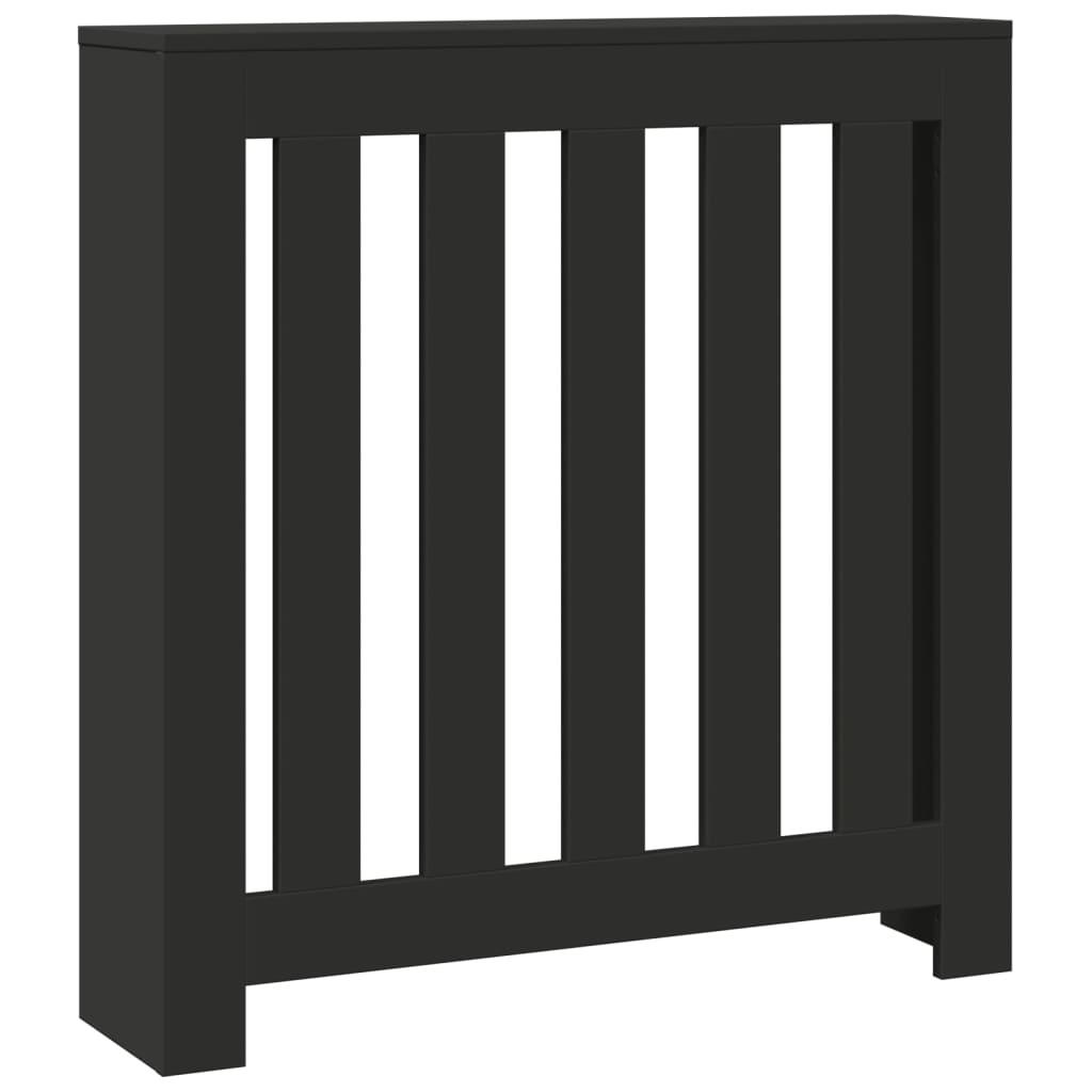radiatorskjuler 78x20x82 cm konstrueret træ sort