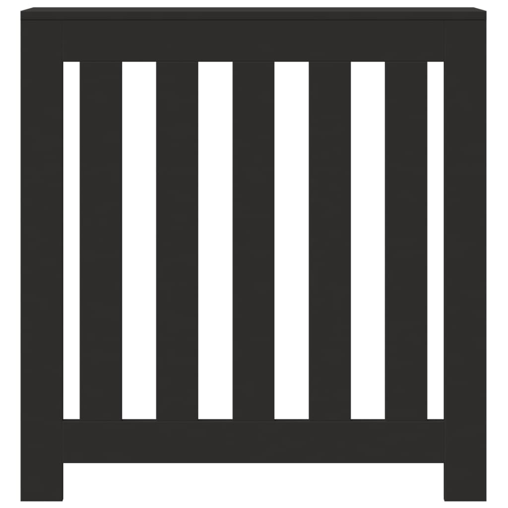 radiatorskjuler 78x20x82 cm konstrueret træ sort