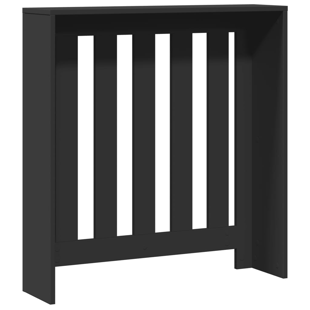 radiatorskjuler 78x20x82 cm konstrueret træ sort