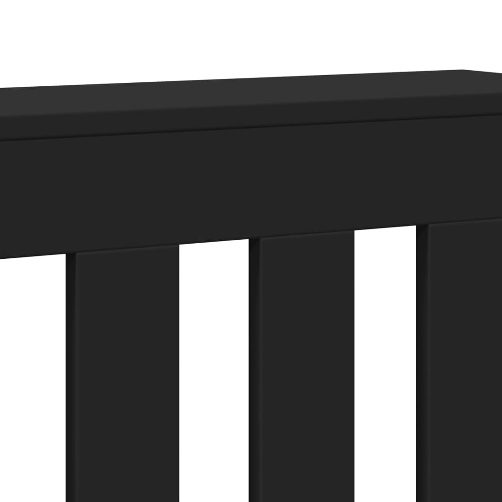 radiatorskjuler 78x20x82 cm konstrueret træ sort