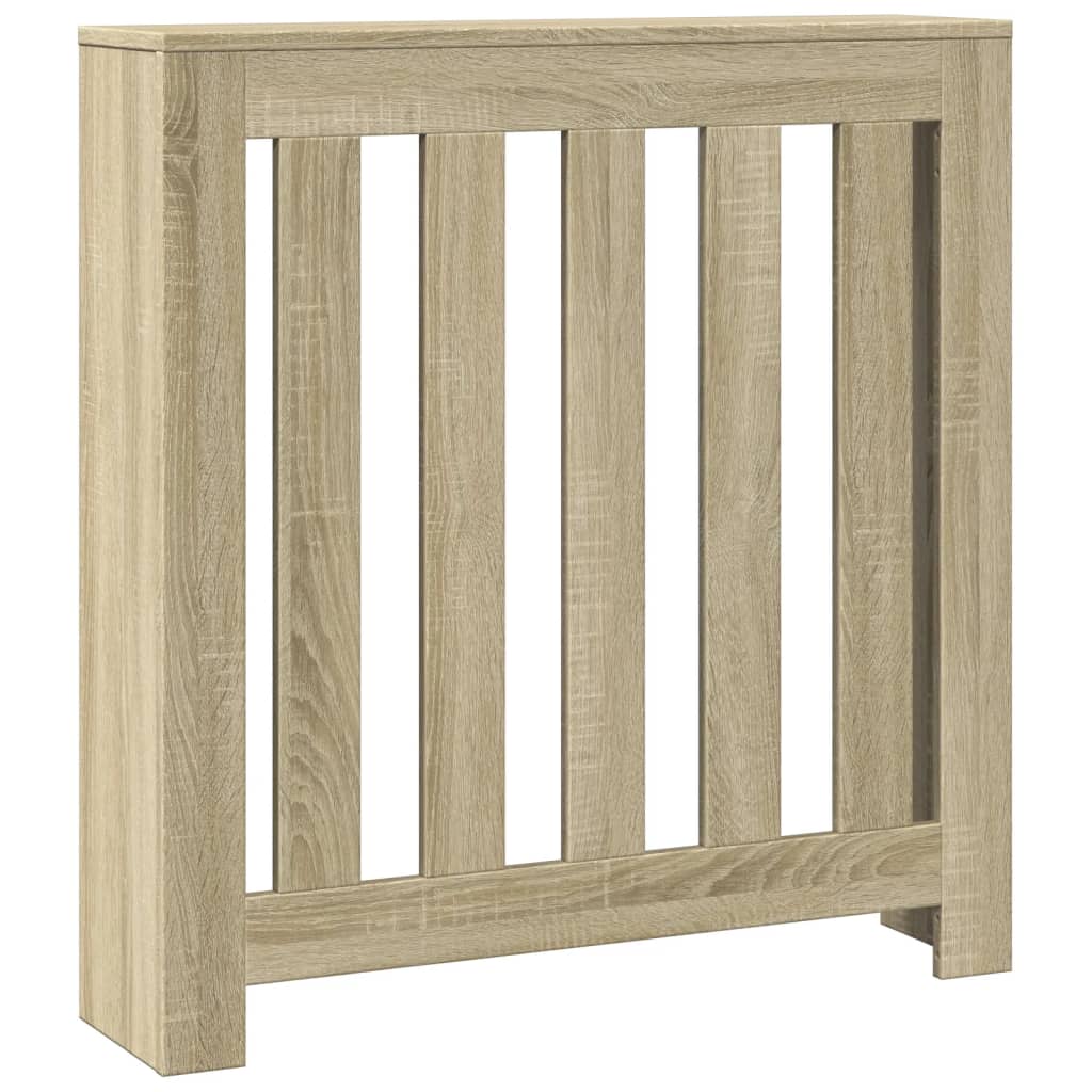 radiatorskjuler 78x20x82 cm konstrueret træ sonoma-eg