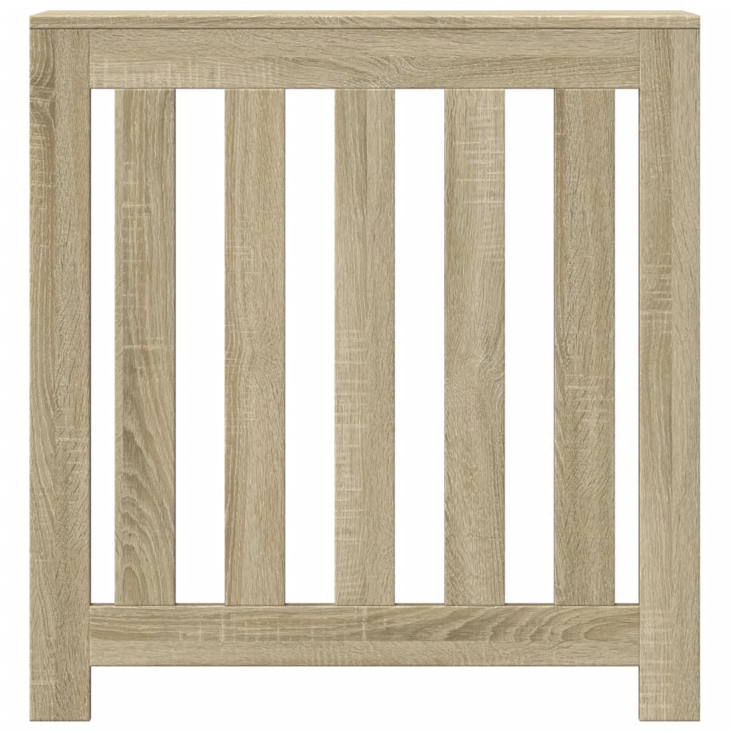 radiatorskjuler 78x20x82 cm konstrueret træ sonoma-eg
