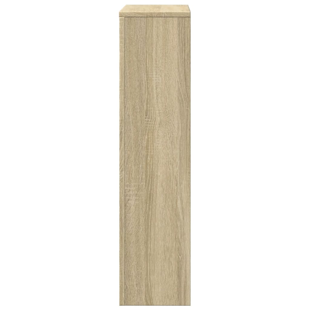radiatorskjuler 78x20x82 cm konstrueret træ sonoma-eg