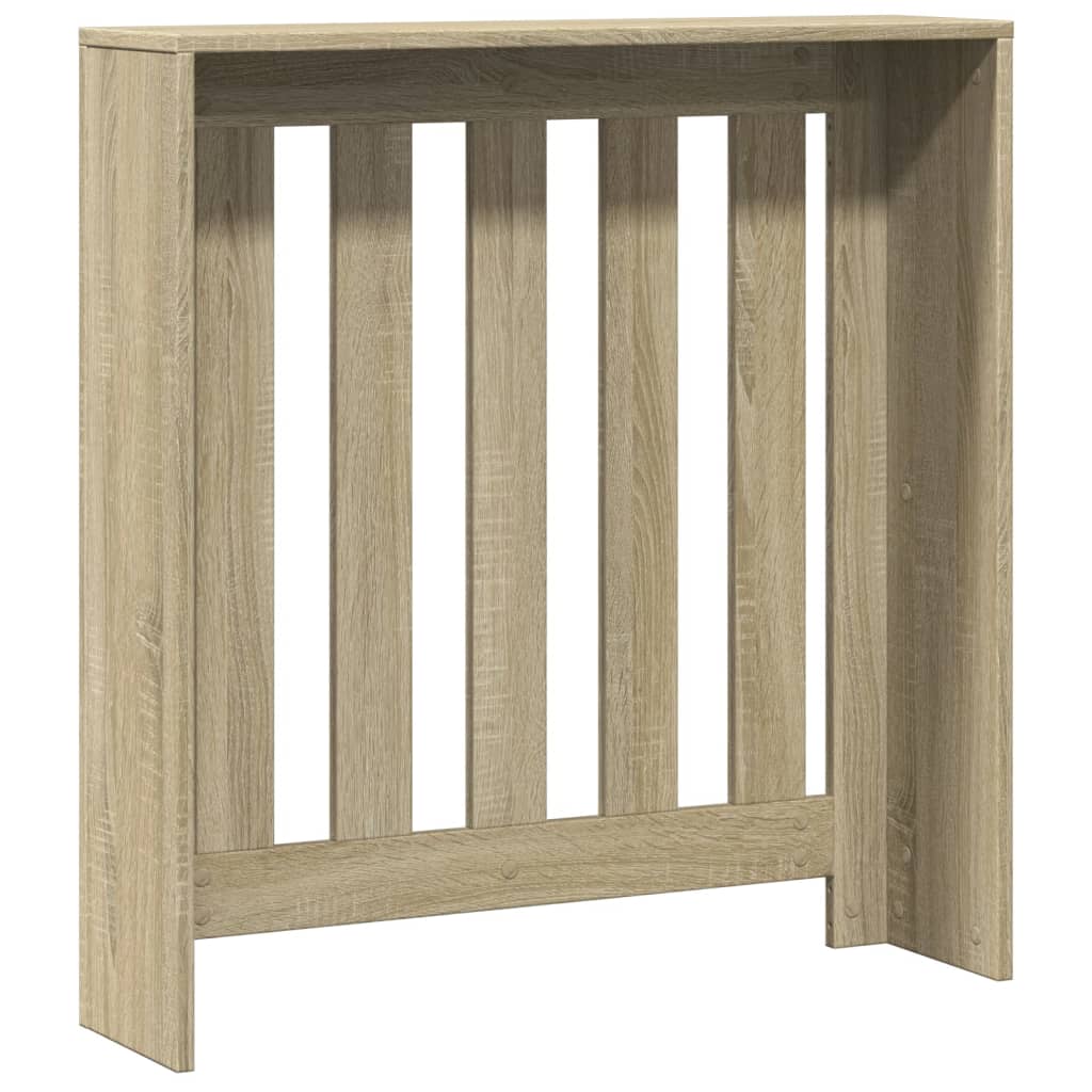radiatorskjuler 78x20x82 cm konstrueret træ sonoma-eg