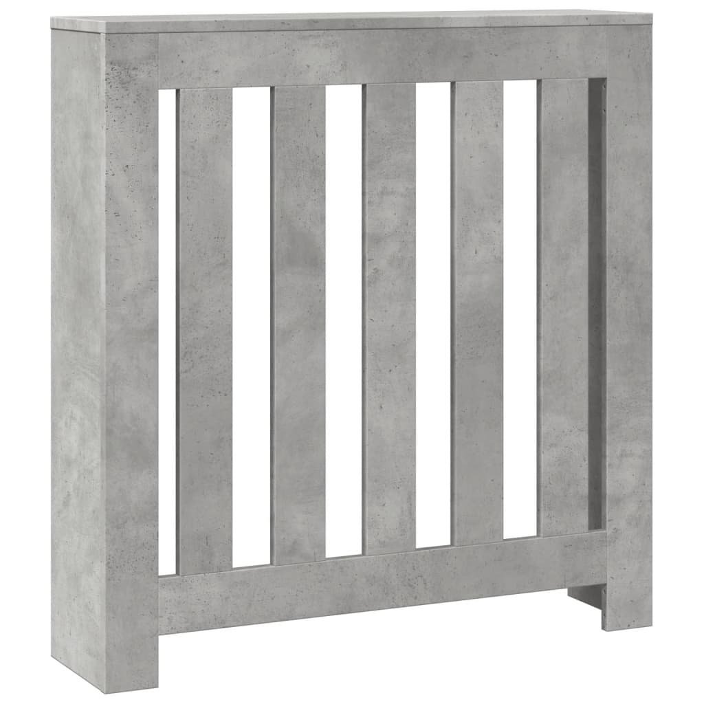 radiatorskjuler 78x20x82 cm konstrueret træ betongrå