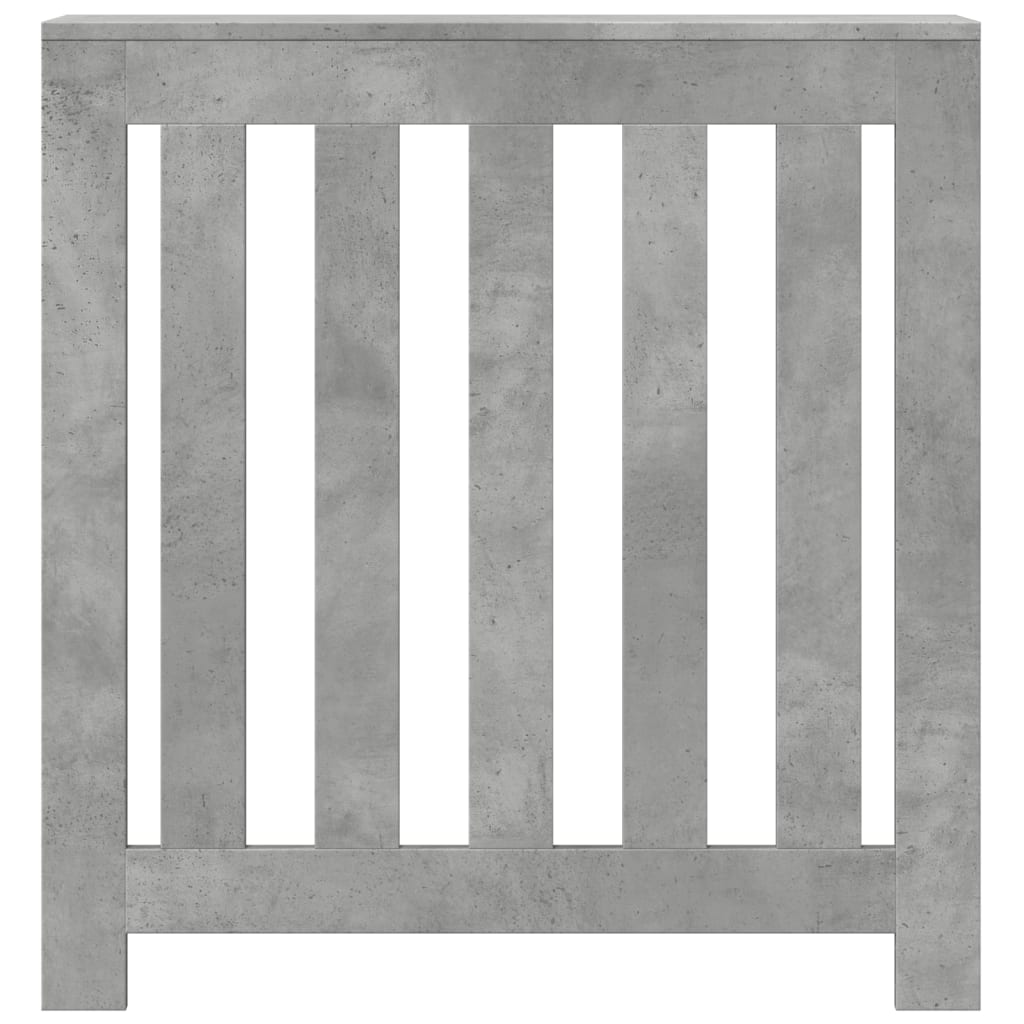 radiatorskjuler 78x20x82 cm konstrueret træ betongrå