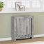radiatorskjuler 78x20x82 cm konstrueret træ betongrå