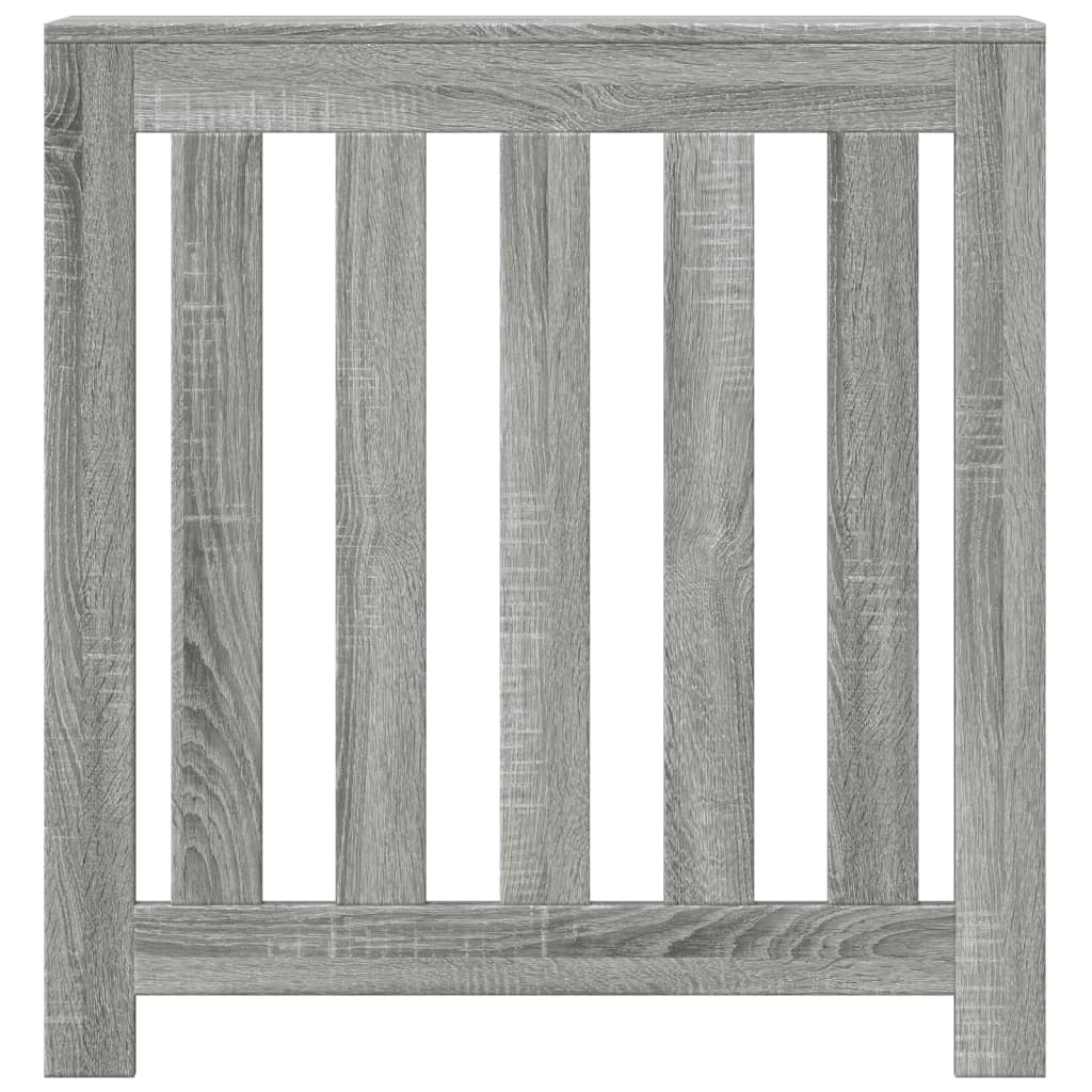 radiatorskjuler 78x20x82 cm konstrueret træ grå sonoma-eg