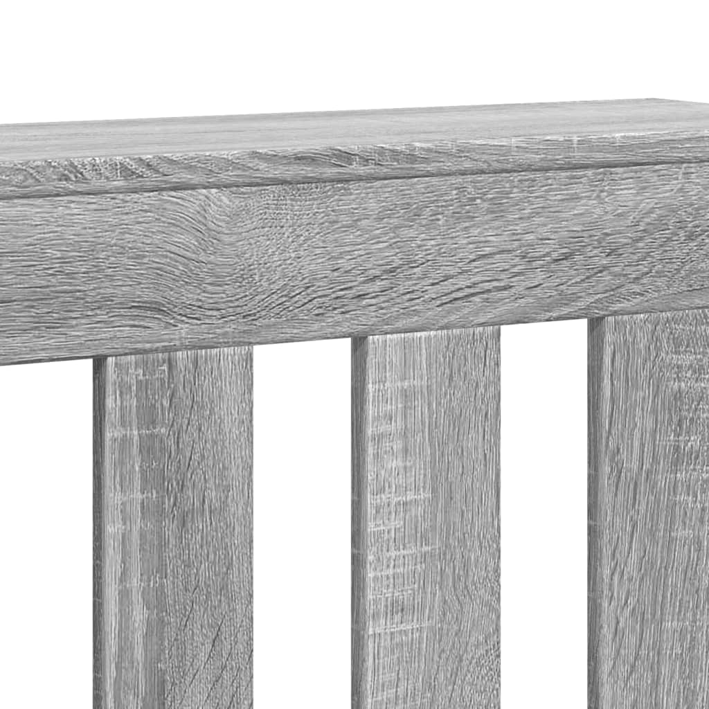 radiatorskjuler 78x20x82 cm konstrueret træ grå sonoma-eg