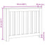 radiatorskjuler 104x20x82 cm konstrueret træ hvid