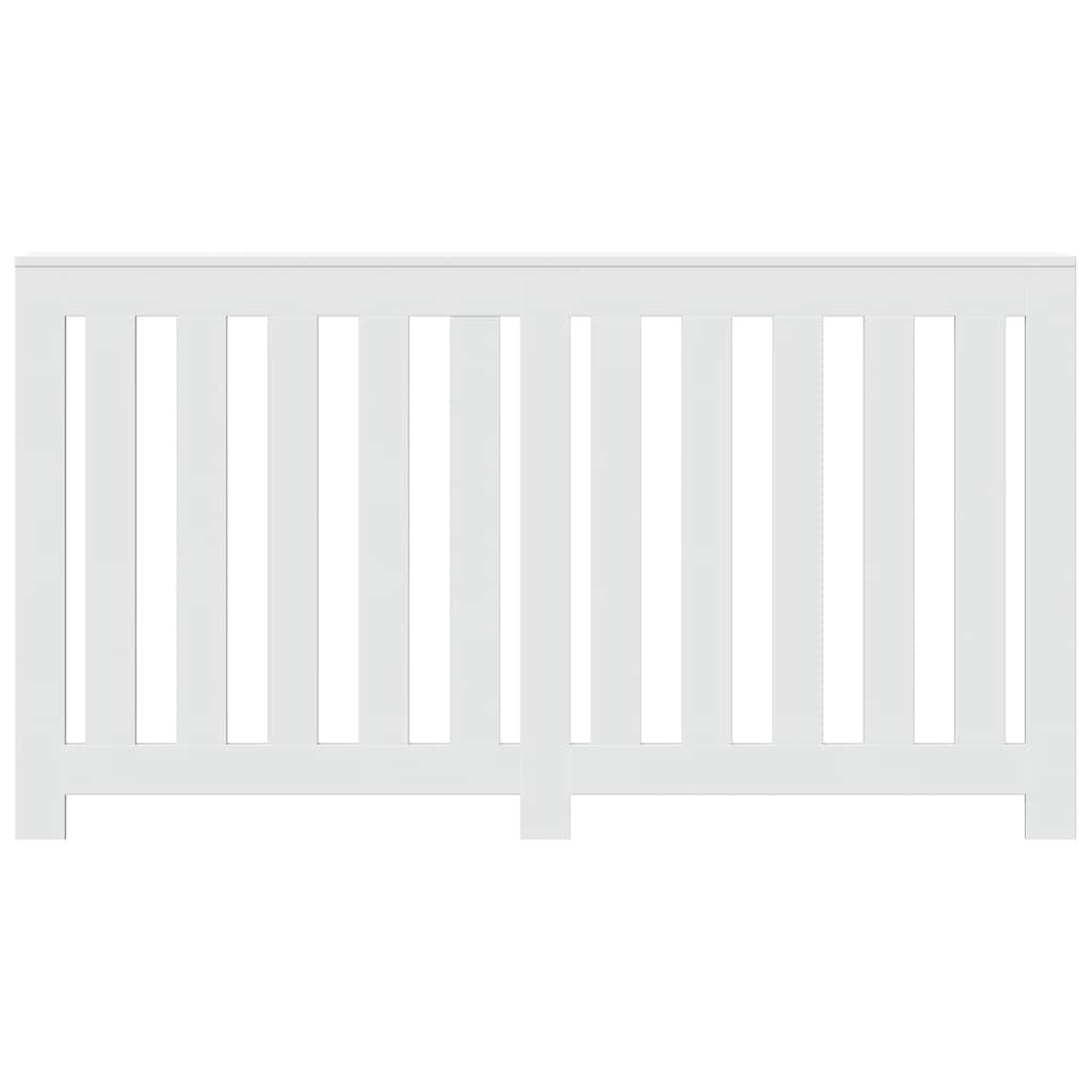 radiatorskjuler 149x20x82 cm konstrueret træ hvid