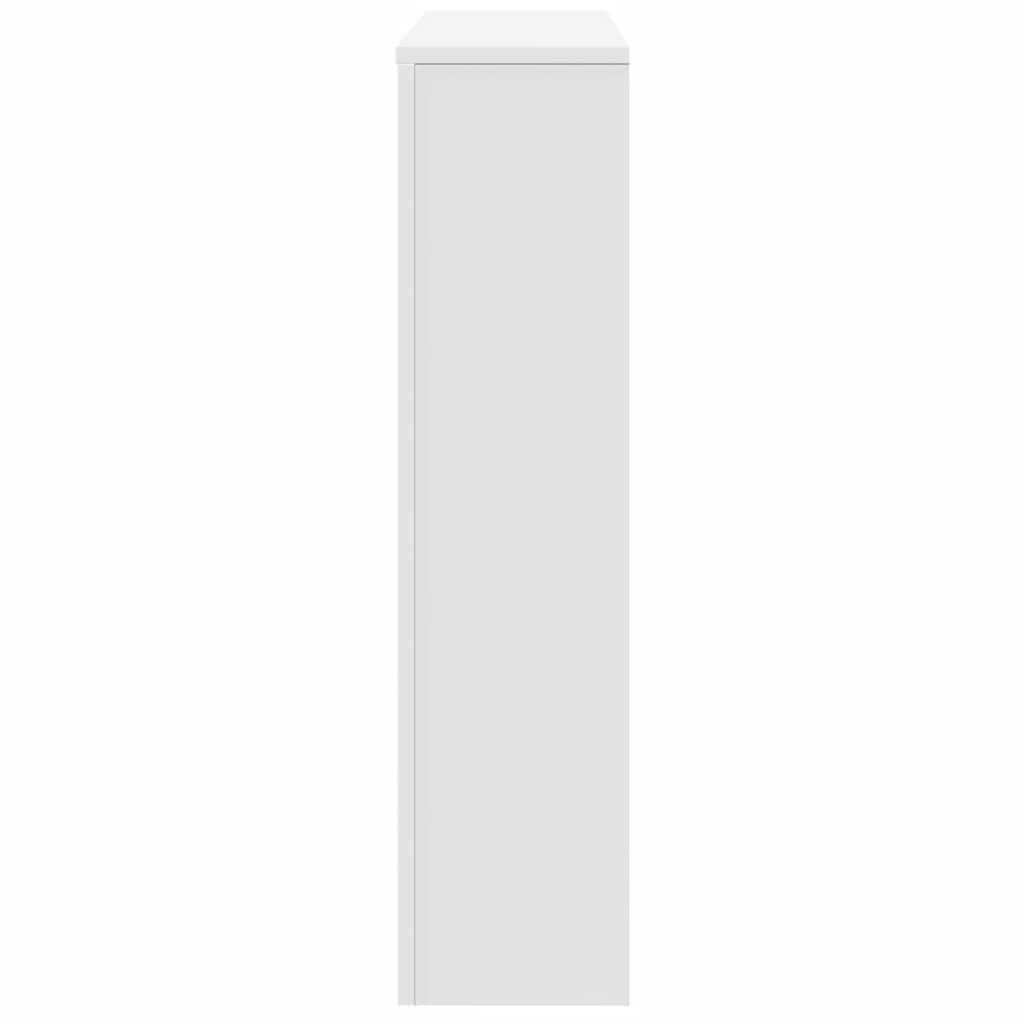 radiatorskjuler 149x20x82 cm konstrueret træ hvid