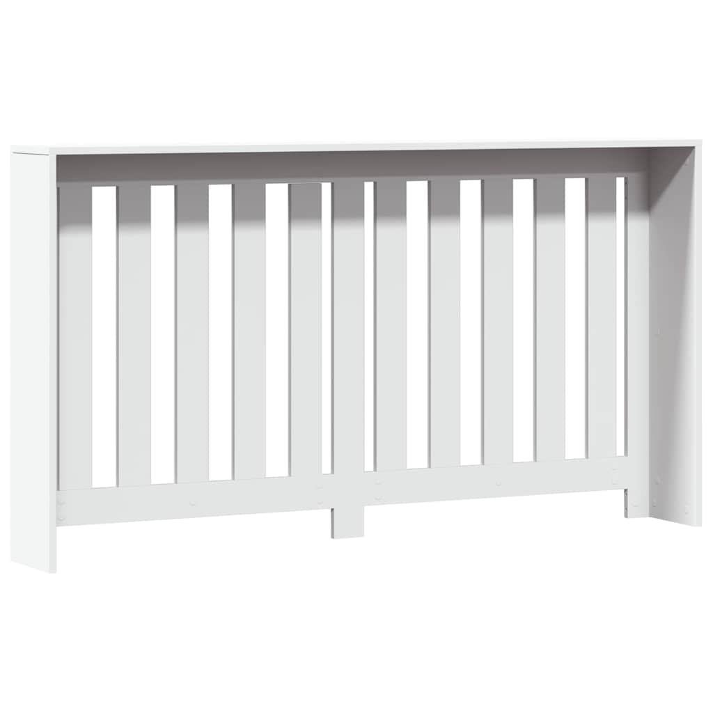 radiatorskjuler 149x20x82 cm konstrueret træ hvid