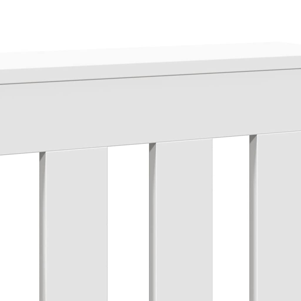 radiatorskjuler 149x20x82 cm konstrueret træ hvid