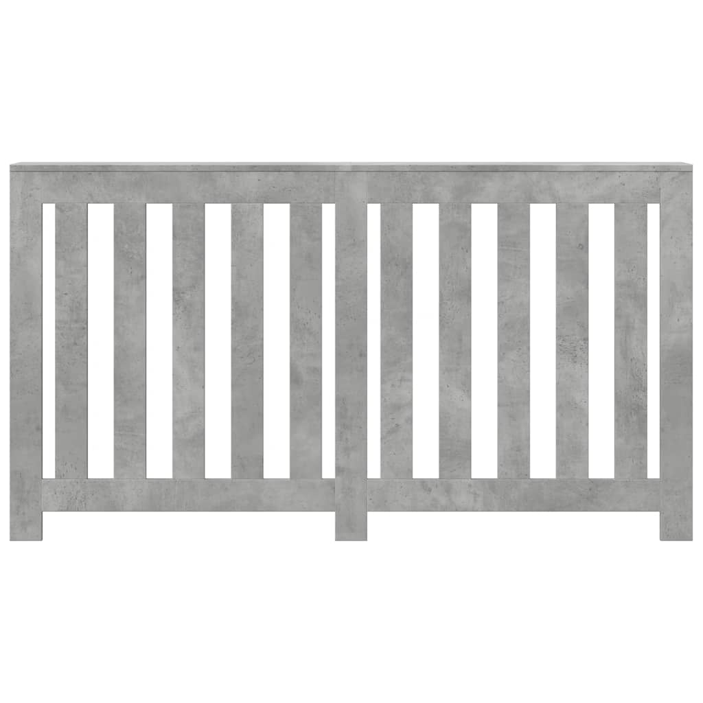 radiatorskjuler 149x20x82 cm konstrueret træ betongrå