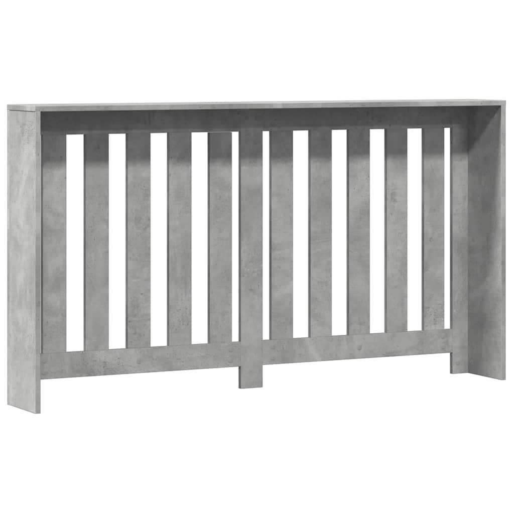 radiatorskjuler 149x20x82 cm konstrueret træ betongrå