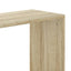 bogreol 80,5x23,5x162,5 cm 5 hylder konstrueret træ sonoma-eg