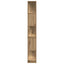 bogreol 80,5x23,5x162,5 cm 5 hylder konstrueret træ eg