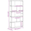 bogreol 80,5x23,5x162,5 cm 5 hylder konstrueret træ eg