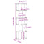 bogreol 45x23,5x162,5 cm 5 hylder konstrueret træ sonoma-eg