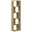 bogreol 45x23,5x162,5 cm 5 hylder konstrueret træ eg