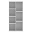 bogreol 50x25x105 cm konstrueret træ hvid