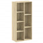 bogreol 50x25x105 cm konstrueret træ sonoma-eg